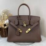 Hermes Birkin Togo Retourne Bag Golden-Dark Brown Bag - Image 4