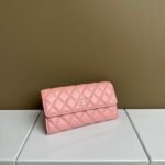 Chanel Counterfeit Caviar Leather Wallet-Pink Wallet