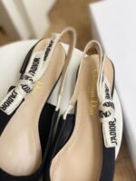Dior J'Adior Slingback Pump Black Technical Fabric-Shoes - Image 5