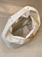 Chanel Maxi Hobo Bag Calfskin & Gold-Tone Metal - Light Beige - Image 5