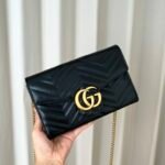 Gucci Marmont Chain Wallet - BlackWallet - Image 3