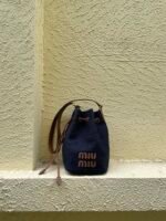 Miu Miu Leather bucket bag-Black - Bag - Image 2