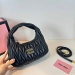 Miu Miu Wander matelassé nappa leather hobo bag handbag - Bag - Image 7