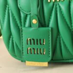 Miu Miu Arcadie matelassé nappa leather bag green - Image 7
