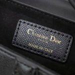 Dior Womens Bags Shoulder Bags SADDLE BAG Black Grained Calfskin With Wide Strap  - Bag - Image 13