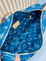Louis Vuitton New LV Remix Croissant Denim MM Bag - Image 11