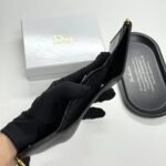 Dior Saddle Lotus Wallet Goatskin - Black - Image 6