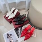 Valentino Garavani Black French Bow Heels - Image 12