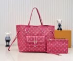 Louis Vuitton Monogram Fall For You Neverfull MM - Canvas & Monogram Canvas, Gold-Tone Hardware, Pink