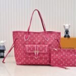Louis Vuitton Monogram Fall For You Neverfull MM - Canvas & Monogram Canvas, Gold-Tone Hardware, Pink