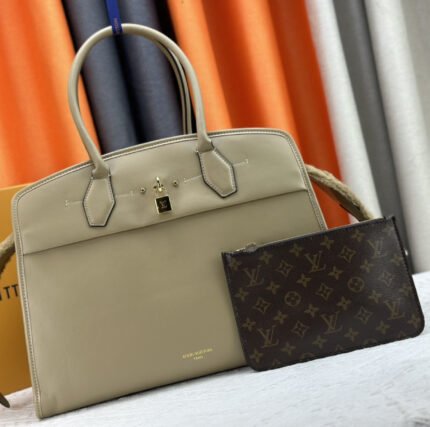 Louis Vuitton City Steamer Large Handbag - Brown Bag