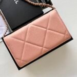 Chanel Chain Shoulder Crossbody Small Bag - Pink Bag - Image 4