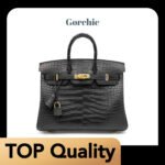 [TOP] Hermes Black Matte Alligator Birkin Gold Hardware