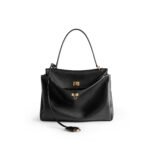 BALENCIAGA Rodeo leather shoulder bag in Black and aged-golden hardware Multiple Size - Bag - Image 13