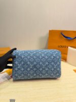 Louis Vuitton LV Speedy 30 Soft Blue Denim - Bag - Image 9