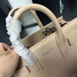 Saint Laurent Beige Croc Embossed Leather Nano Classic Sac De Jour Tote - Bag - Image 8