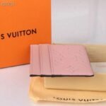 LV Charms Business Card Holder - Monogram Coated Canvas & Gold Charm Accent - Image 5