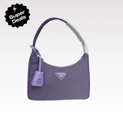 Prada Hobo Medieval Moon Bag - Purple Bag