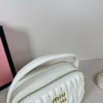 Miu Miu Logo Patch Zipped Clutch Bag - Image 7