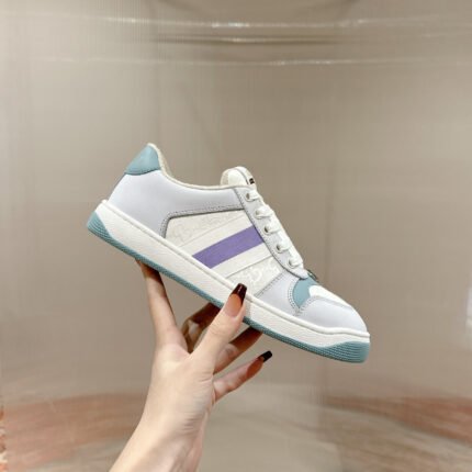 Gucci Screener trainer with Web Grey Sneaker - Shoes