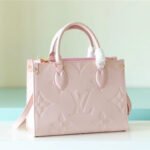LOUIS VUITTON LV Monogram Canvas Onthego PM Pink HandBag