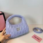 Miu Miu Wander matelassé nappa leather hobo bag handbag - Bag - Image 6