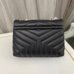 SAINT LAURENT Loulou Small Quilted Leather Shoulder Bag Black - Bag - Image 2