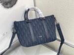 Dior Weekender 25 Handbag - Old Flower Blue Bag - Image 4