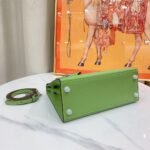 Hermes Kelly Haze Dark Green Silver Hardware - Bag - Image 11