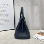 Hermes Birkin Togo Retourne Bag Golden-Midnight Blue Bag - Image 9