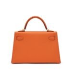 Hermes Orange Epsom Kelly Gold Hardware - Image 3