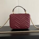 Gucci GG Marmont Mini Top Handle Bag-Red - Bag - Image 4