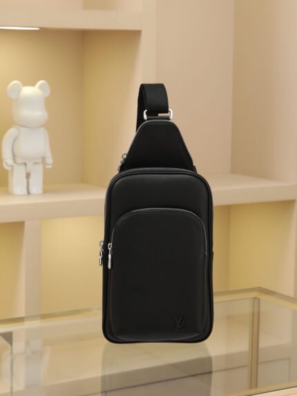 Louis Vuitton Avenue Slingbag NM Leather Bag for Men Black Bag