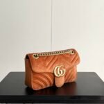 Gucci GG Marmont Velvet Collection - Orange Bag - Image 2