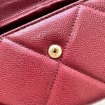 Chanel Chain Shoulder Crossbody Small Bag - Burgundy Bag - Image 6