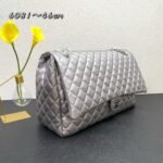 CHANEL 17C Large Airport Bag Maxi Silver - Image 2
