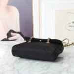 Prada Tessuto Impuntu Quilted Flap Shoulder Black Bag - Image 13