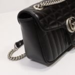 Gucci GG Marmont Small Shoulder Bag Black - Bag - Image 5