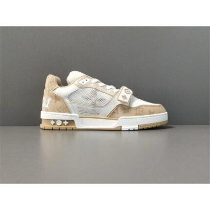 [TOP] Louis Vuitton Trainer Beige - Shoes