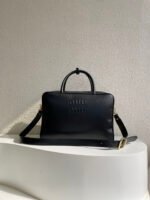Residenza Miu Miu Leather Top-Handle Bag- Black - Bag - Image 2
