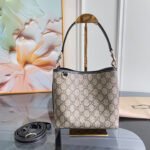 [TOP]Gucci GG Emblem Bucket Bag - Black - Image 11
