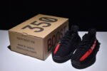 Yeezy Sup Boost 350 V2 BLACK AND RED - Image 11