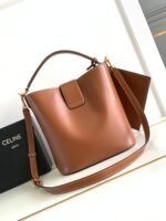 Celine Louise Medium Smooth Cowhide Handbag - Brown Bag - Image 2