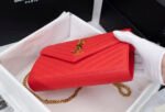 Saint Laurent YSL Cassandre Envelope - Red - Image 5