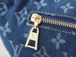 Louis Vuitton High Rise Belt Bag Monogram Jacquard Leather - Dark Blue Denim - Image 8