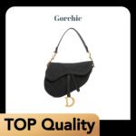 [TOP]Dior Saddle Handbag Oblique Jacquard Black Bag