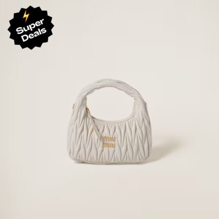 Miu Miu Wander matelassé nappa leather hobo bag handbag - Bag