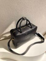 Residenza Miu Miu Leather Top-Handle Bag- Black - Bag - Image 3