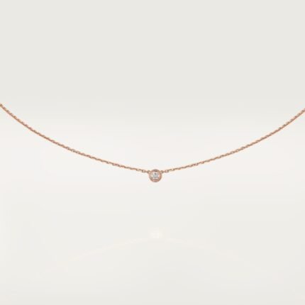 Cartier d'Amour pendant necklace Cartier pendant, Rose gold, diamonds, Mini model