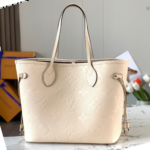 Louis Vuitton Neverfull Full Leather Embossed Medium Handbag - Image 2